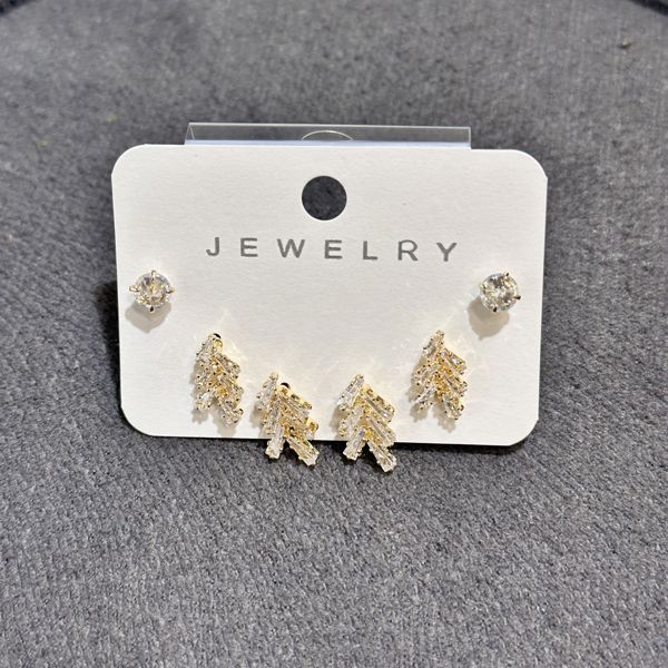 6’lı zirkon kombin küpe