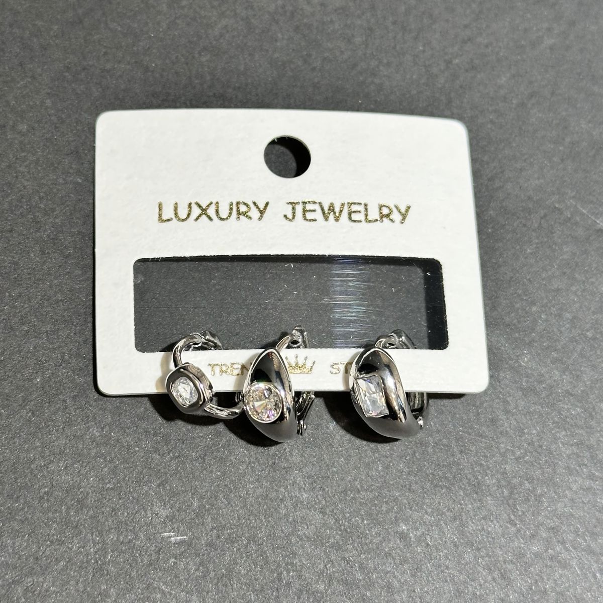 3’lü zirkon küpe