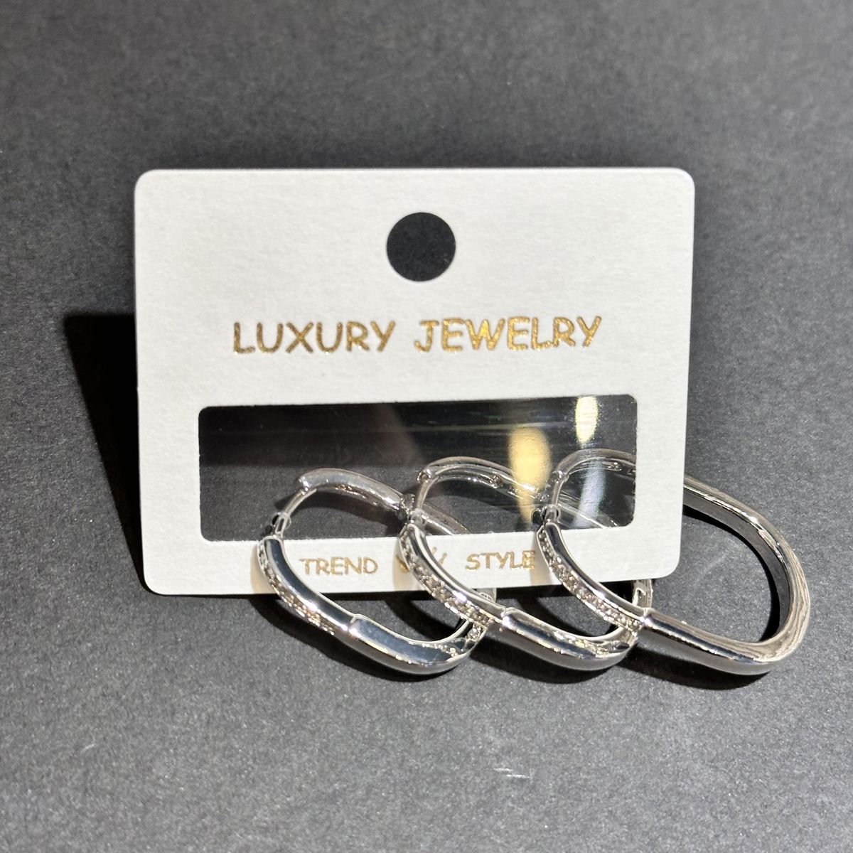 3’lü zirkon küpe