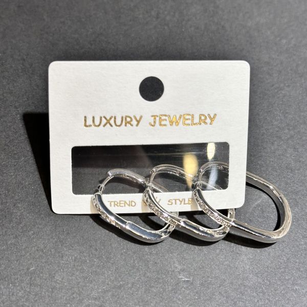 3’lü zirkon küpe