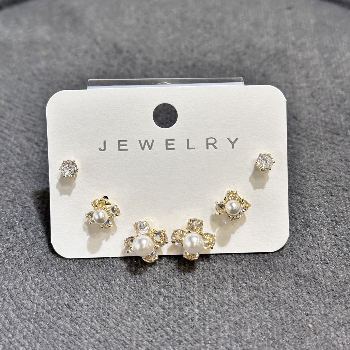 6’lı zirkon kombin küpe