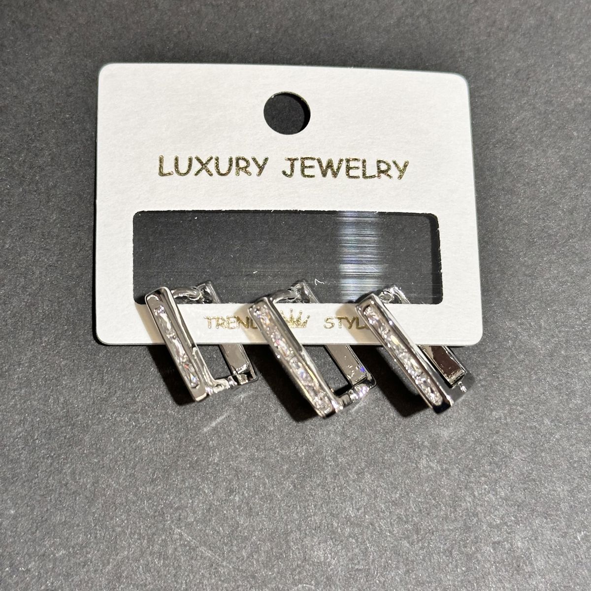 3’lü zirkon küpe