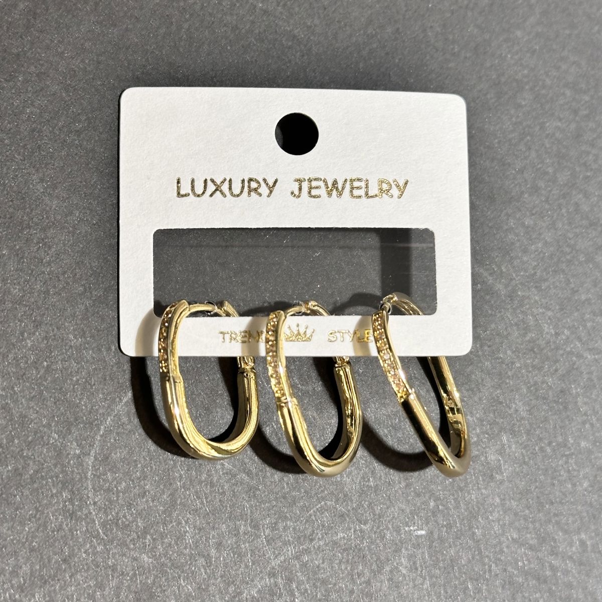 3’lü zirkon küpe