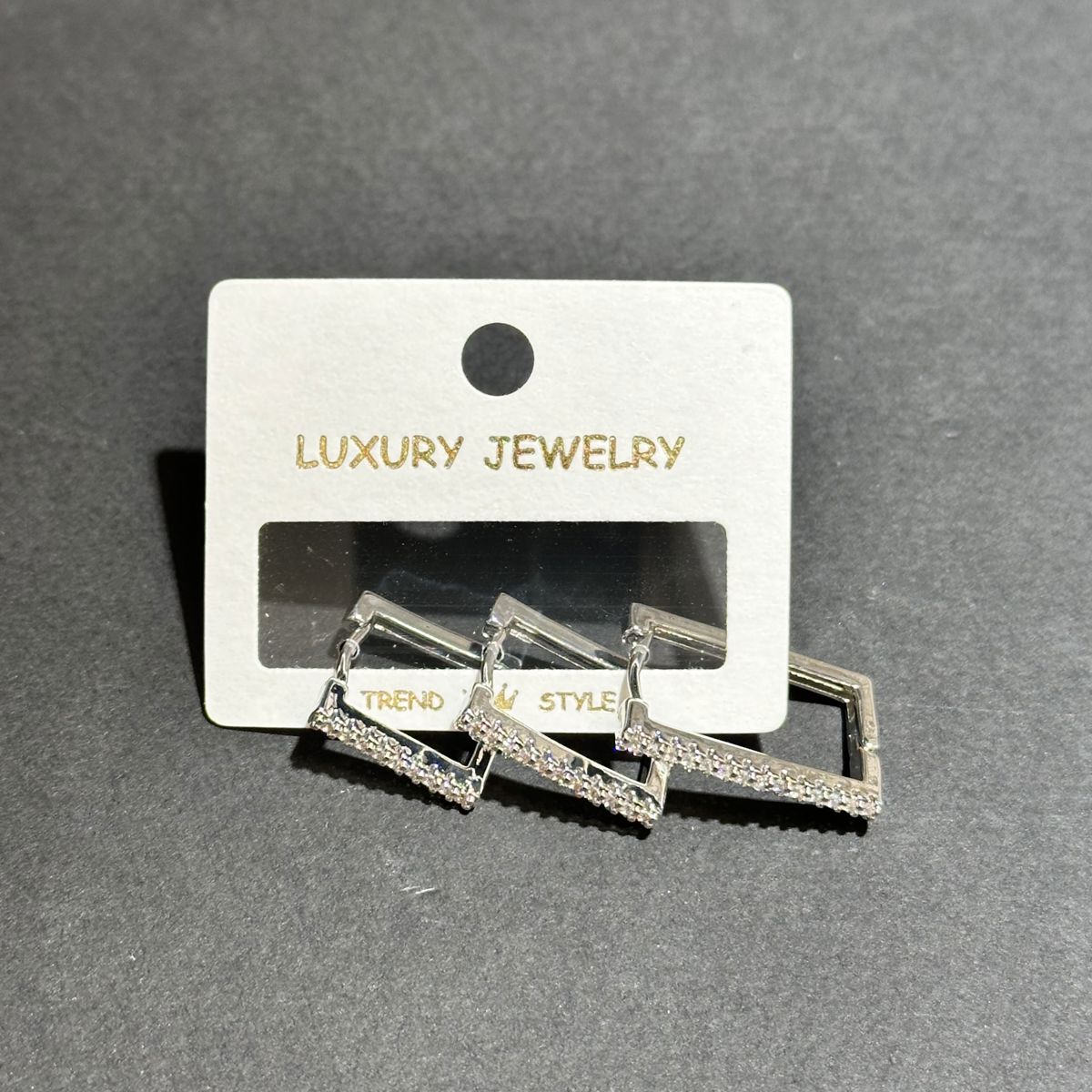 3’lü zirkon küpe