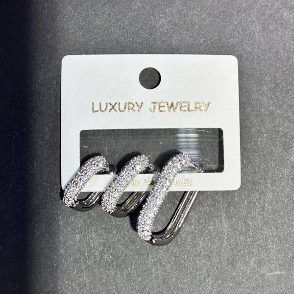 3’lü zirkon küpe