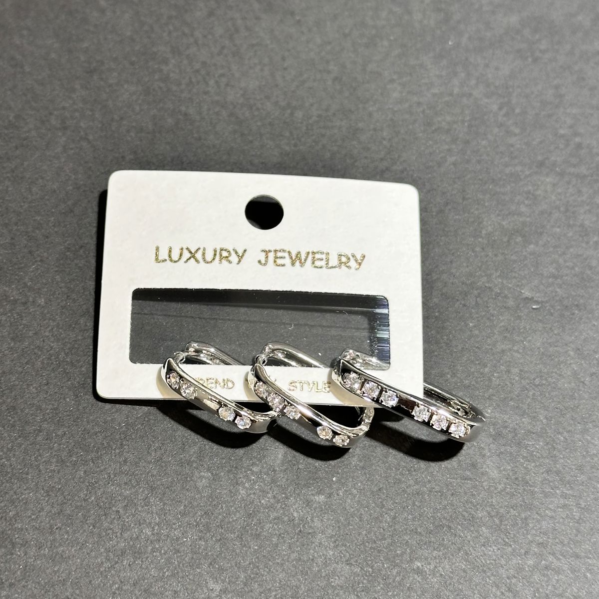 3’lü zirkon küpe