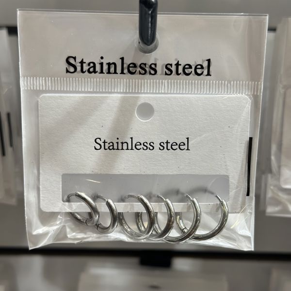 6’lı çelik halka küpe