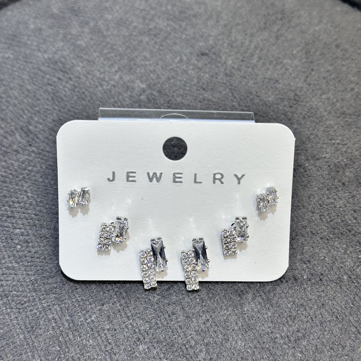 6’lı zirkon kombin küpe