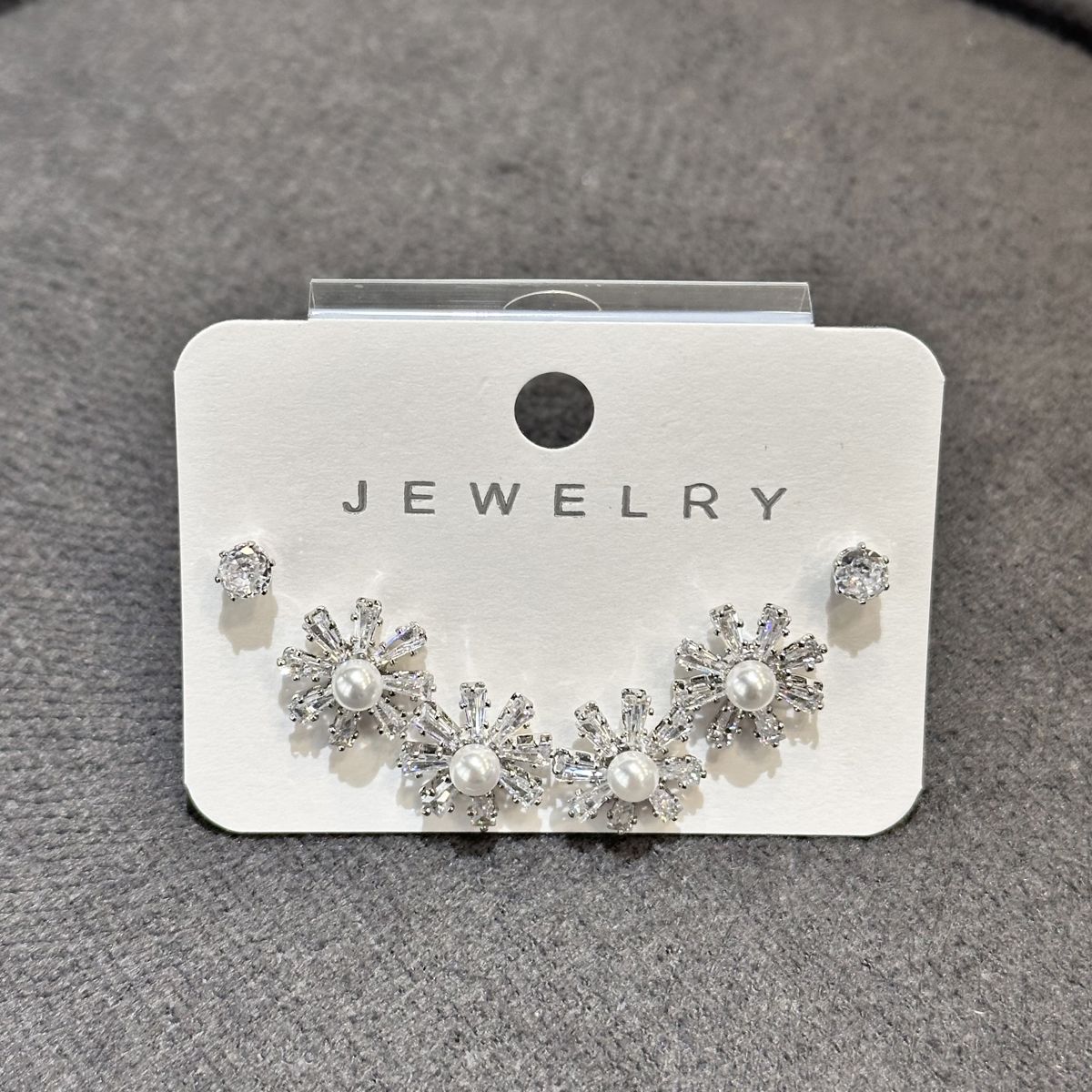 6’lı zirkon kombin küpe