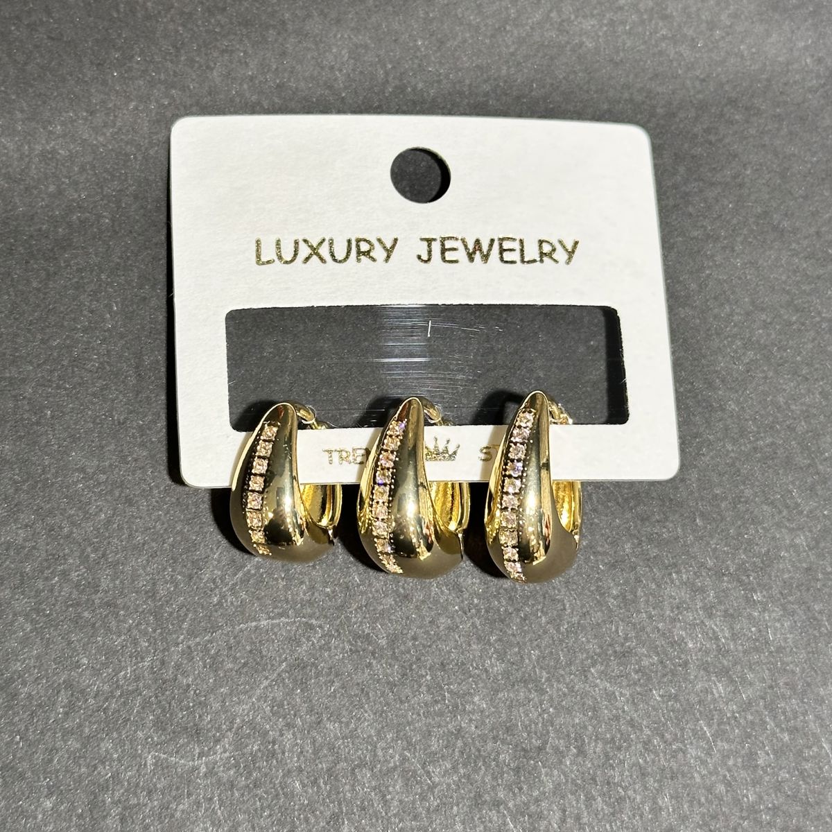 3’lü zirkon küpe