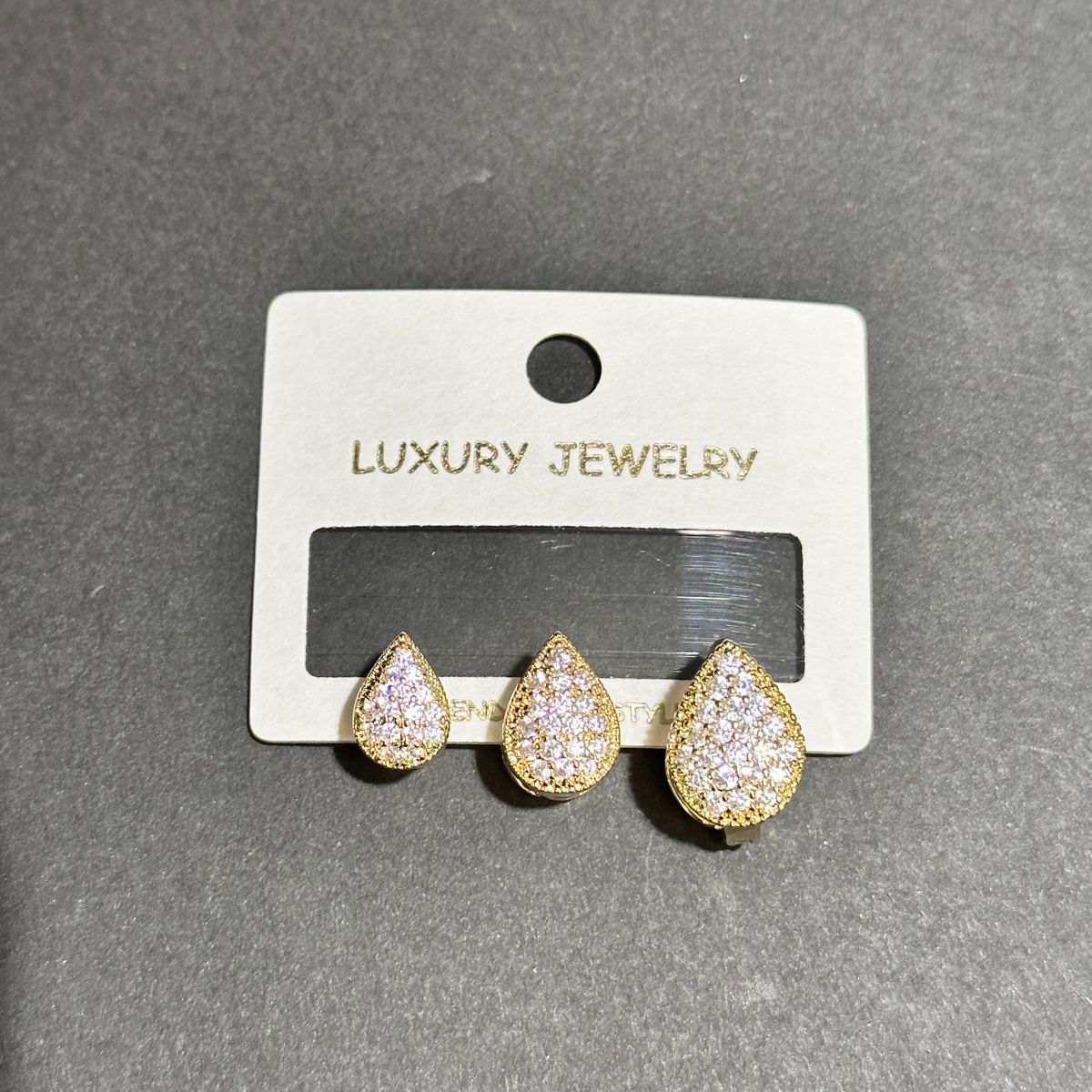 3’lü zirkon küpe