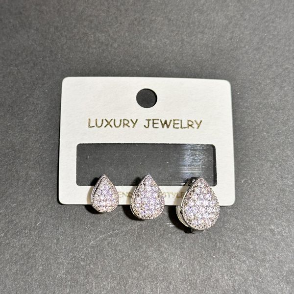 3’lü zirkon küpe