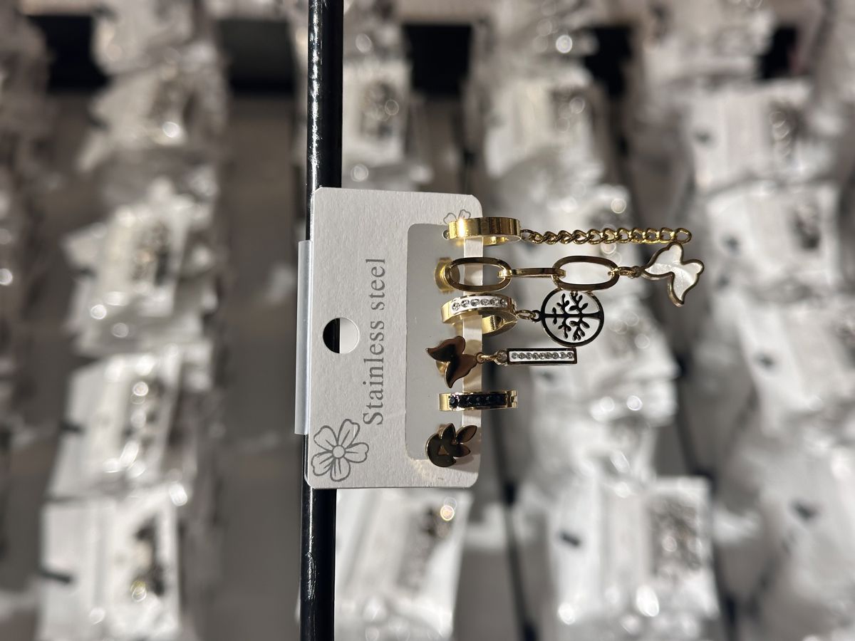 6’lı kombin çelik küpe