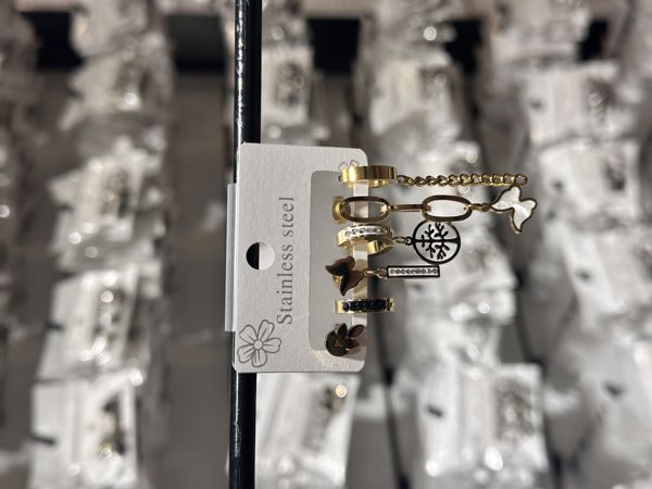 6’lı kombin çelik küpe