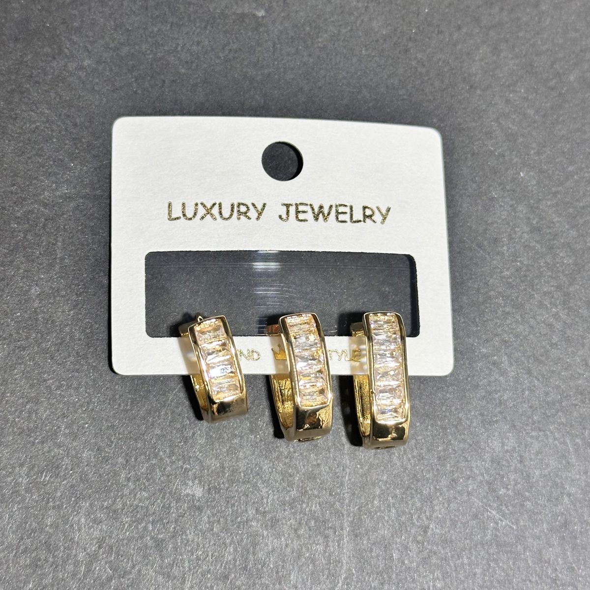 3’lü zirkon küpe