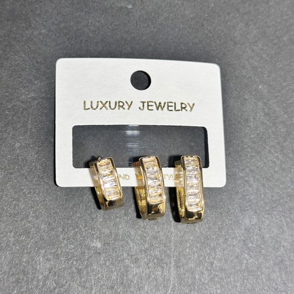 3’lü zirkon küpe