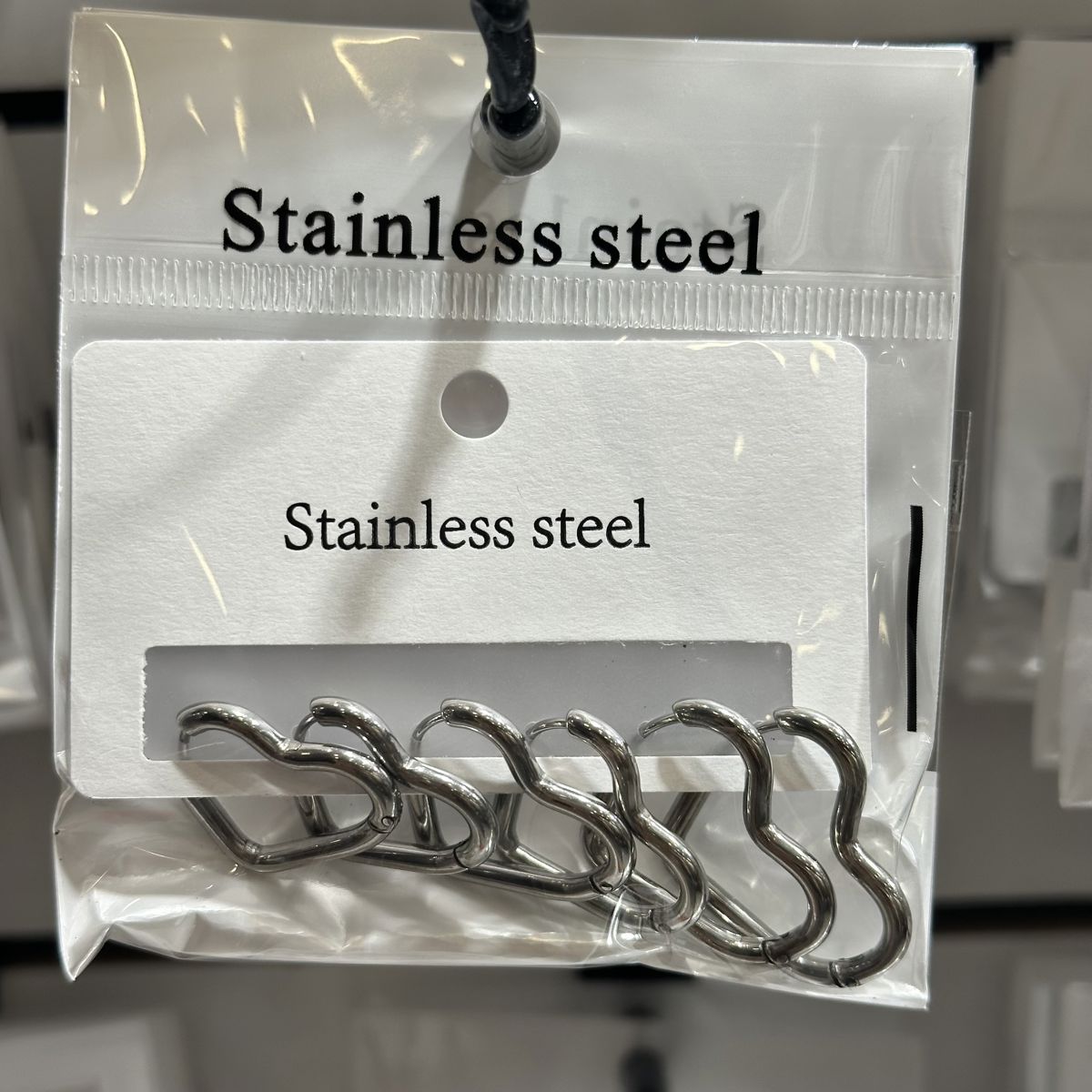 6’lı çelik halka küpe