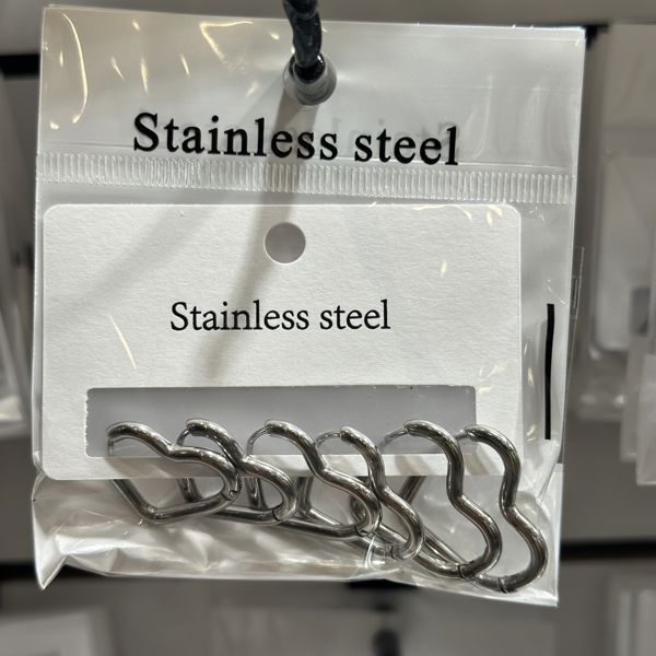 6’lı çelik halka küpe