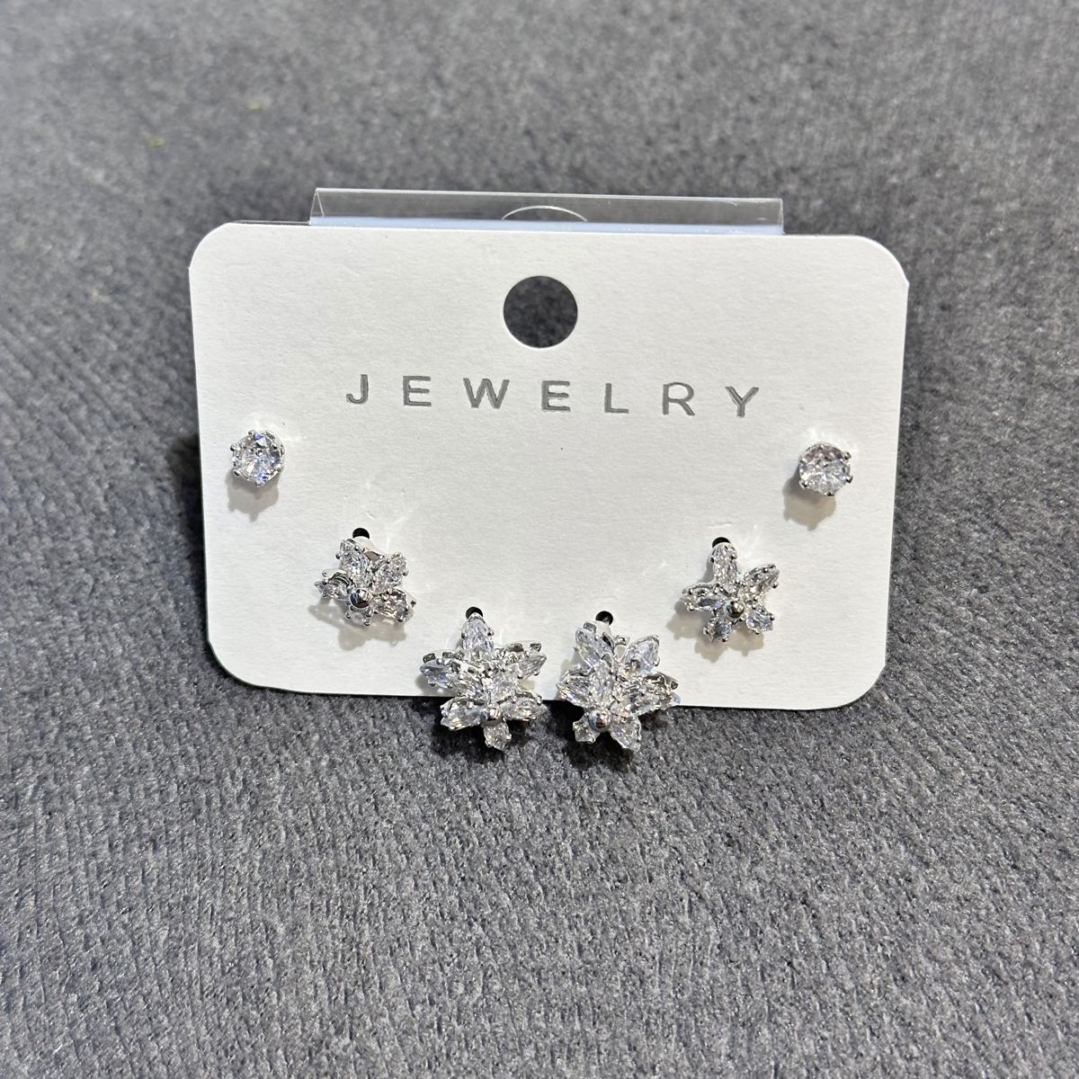 6’lı zirkon kombin küpe