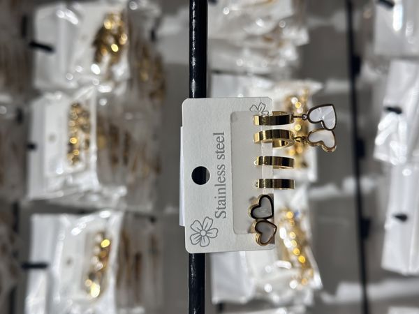 6’lı kombin çelik küpe