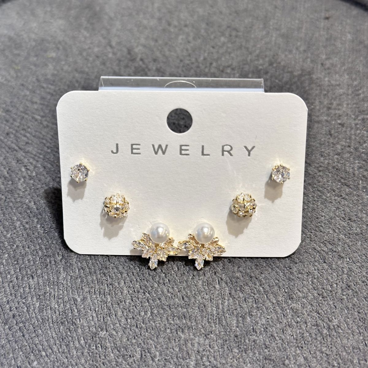 6’lı zirkon kombin küpe