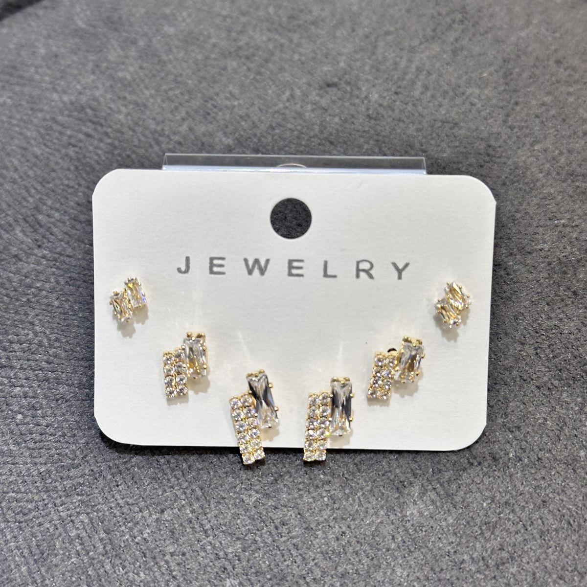 6’lı zirkon kombin küpe