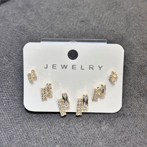 6’lı zirkon kombin küpe