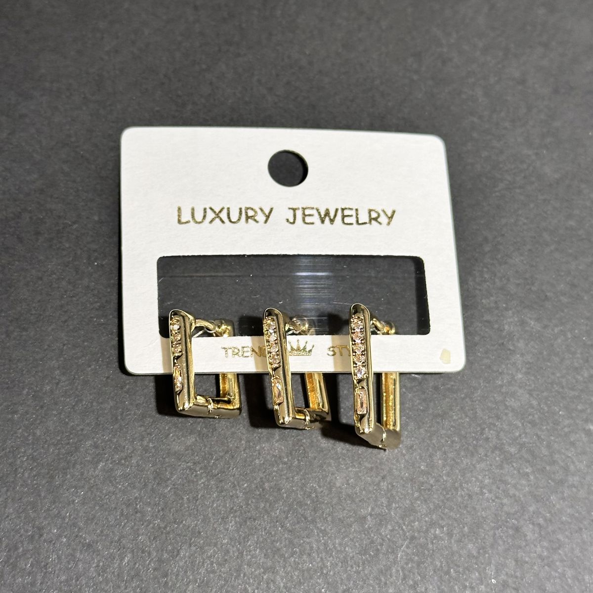 3’lü zirkon küpe