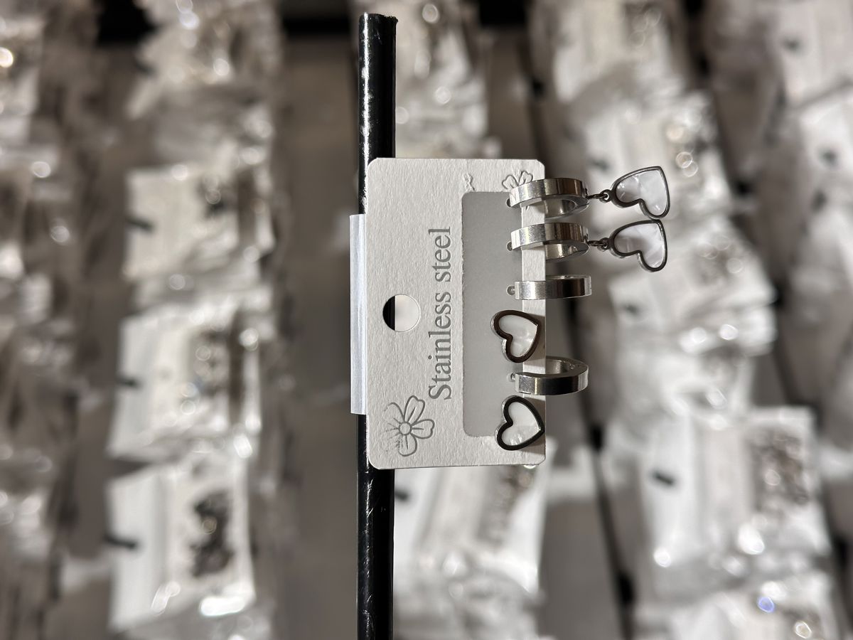 6’lı kombin çelik küpe