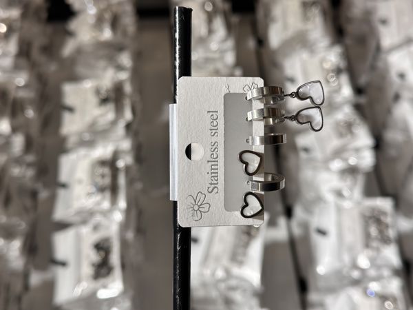 6’lı kombin çelik küpe