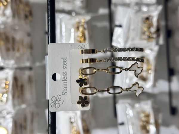 6’lı kombin çelik küpe