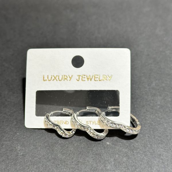 3’lü zirkon küpe