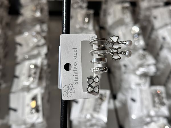 6’lı kombin çelik küpe