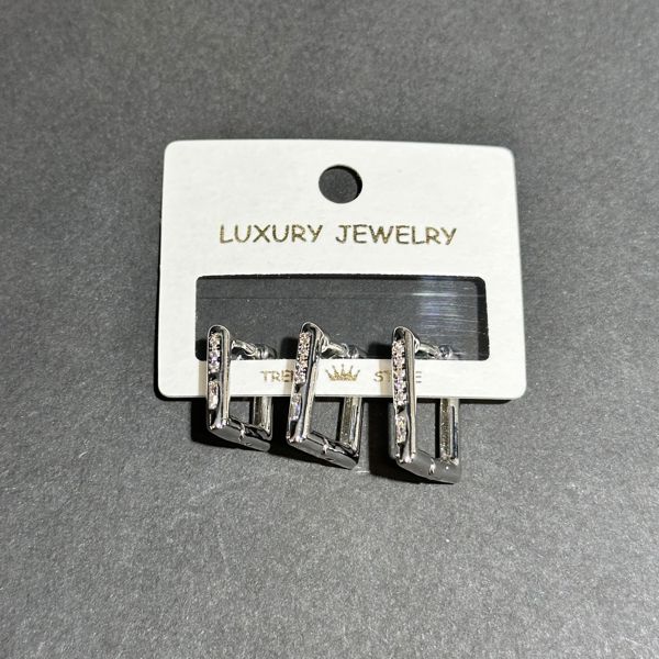 3’lü zirkon küpe