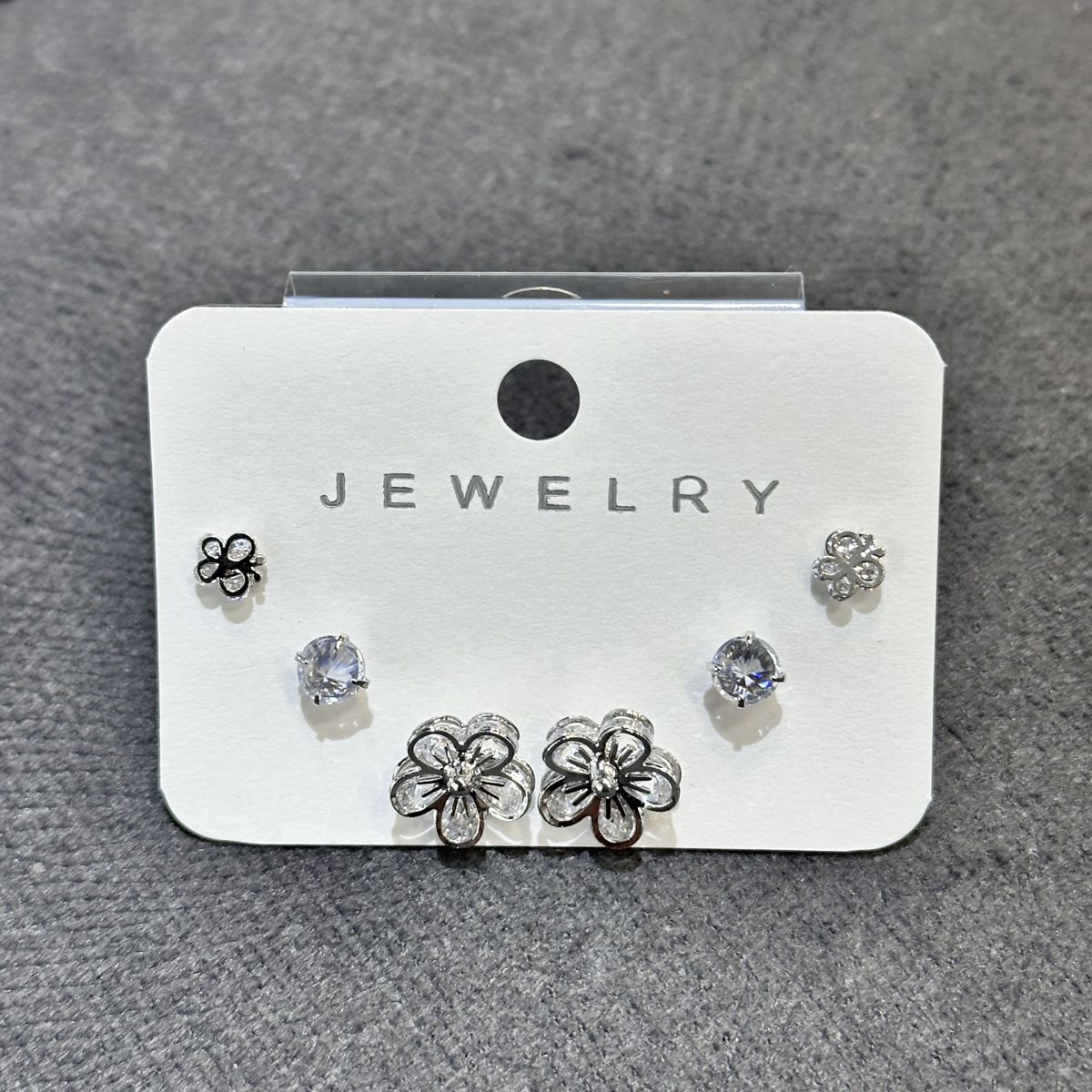 6’lı zirkon kombin küpe