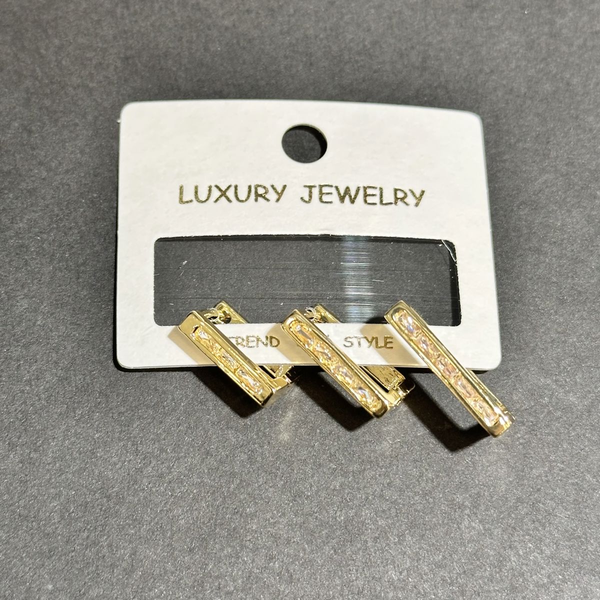 3’lü zirkon küpe