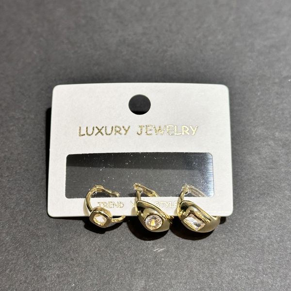 3’lü zirkon küpe