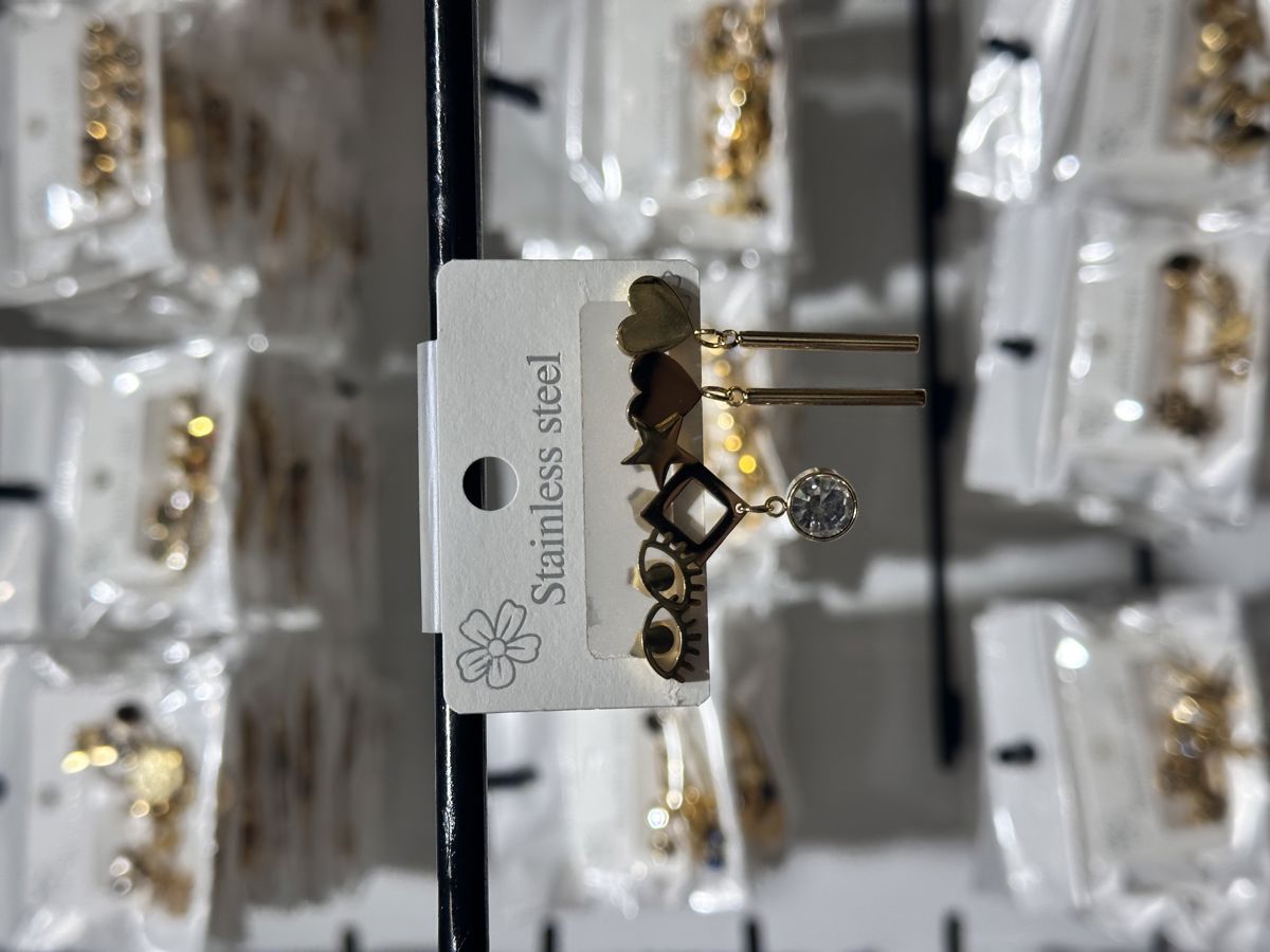 6’lı kombin çelik küpe