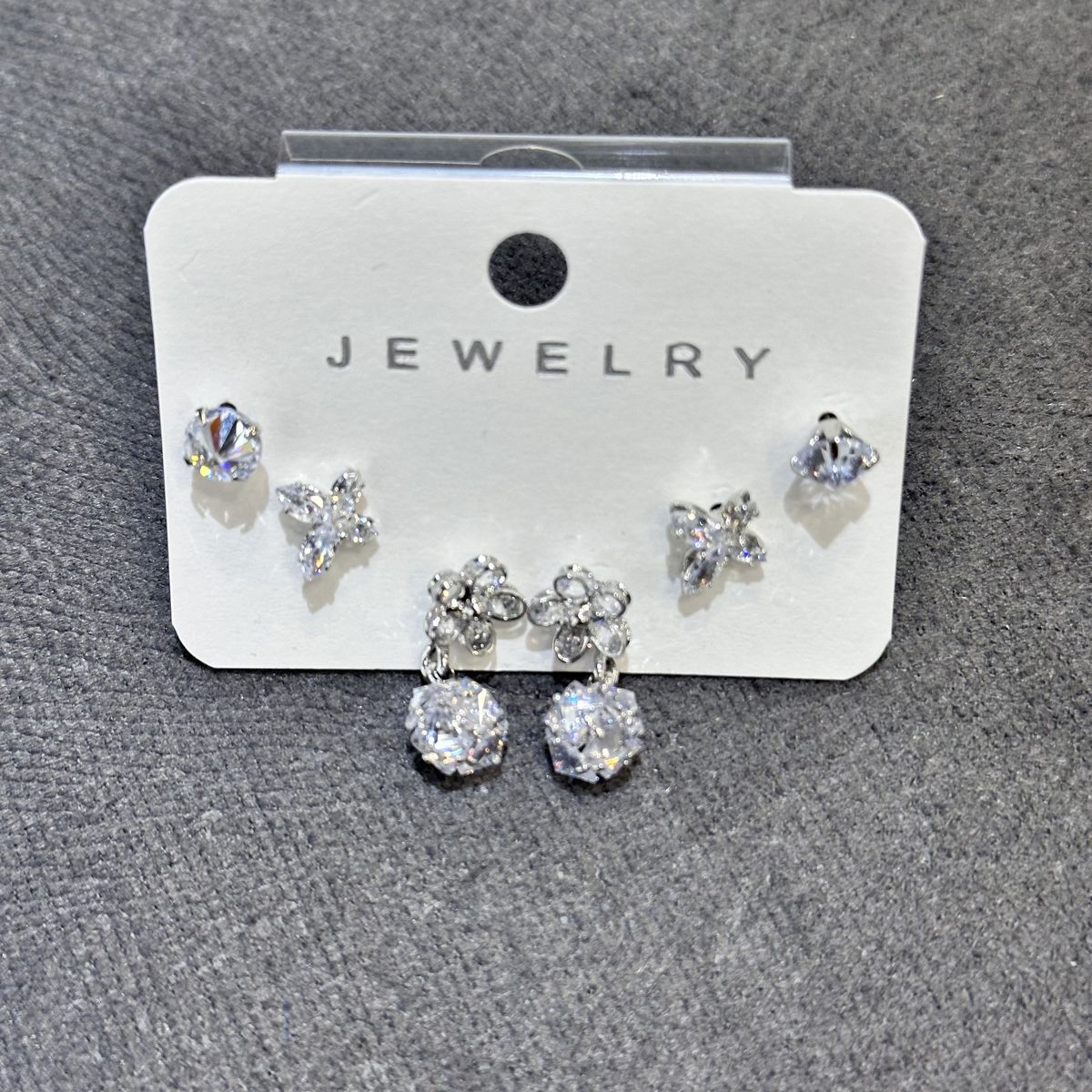 6’lı zirkon kombin küpe