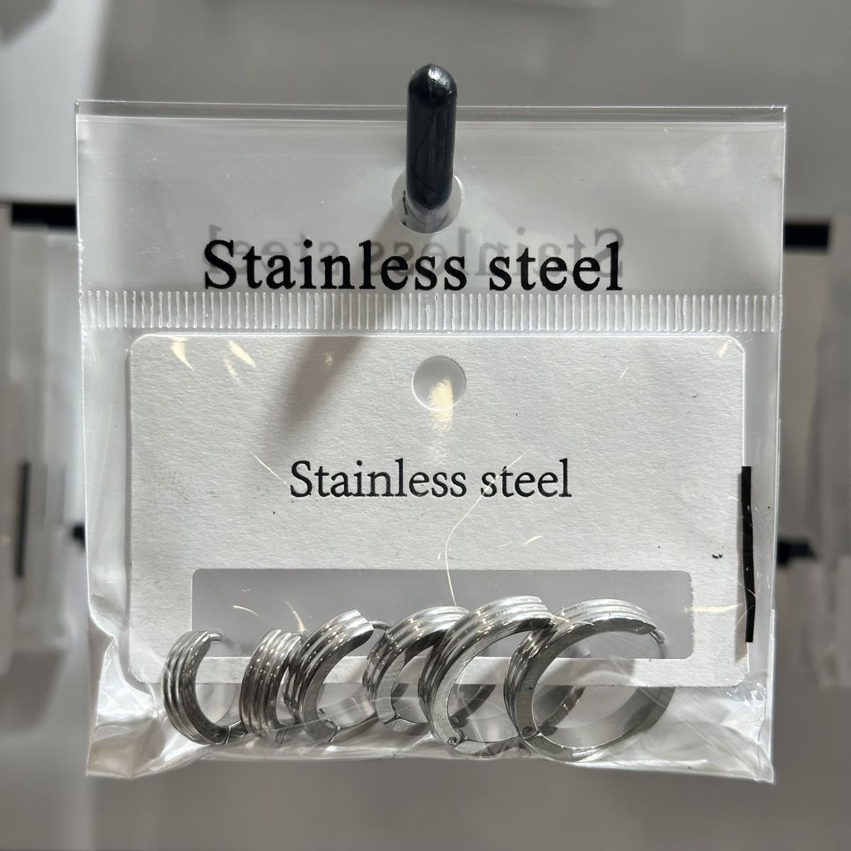 6’lı çelik halka küpe