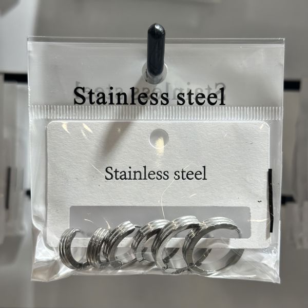 6’lı çelik halka küpe