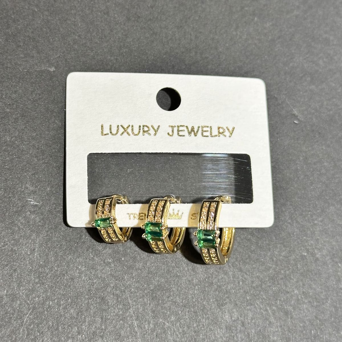 3’lü zirkon küpe