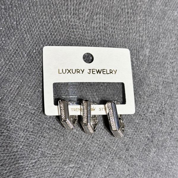 3’lü zirkon küpe