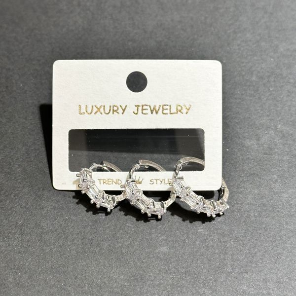 3’lü zirkon küpe