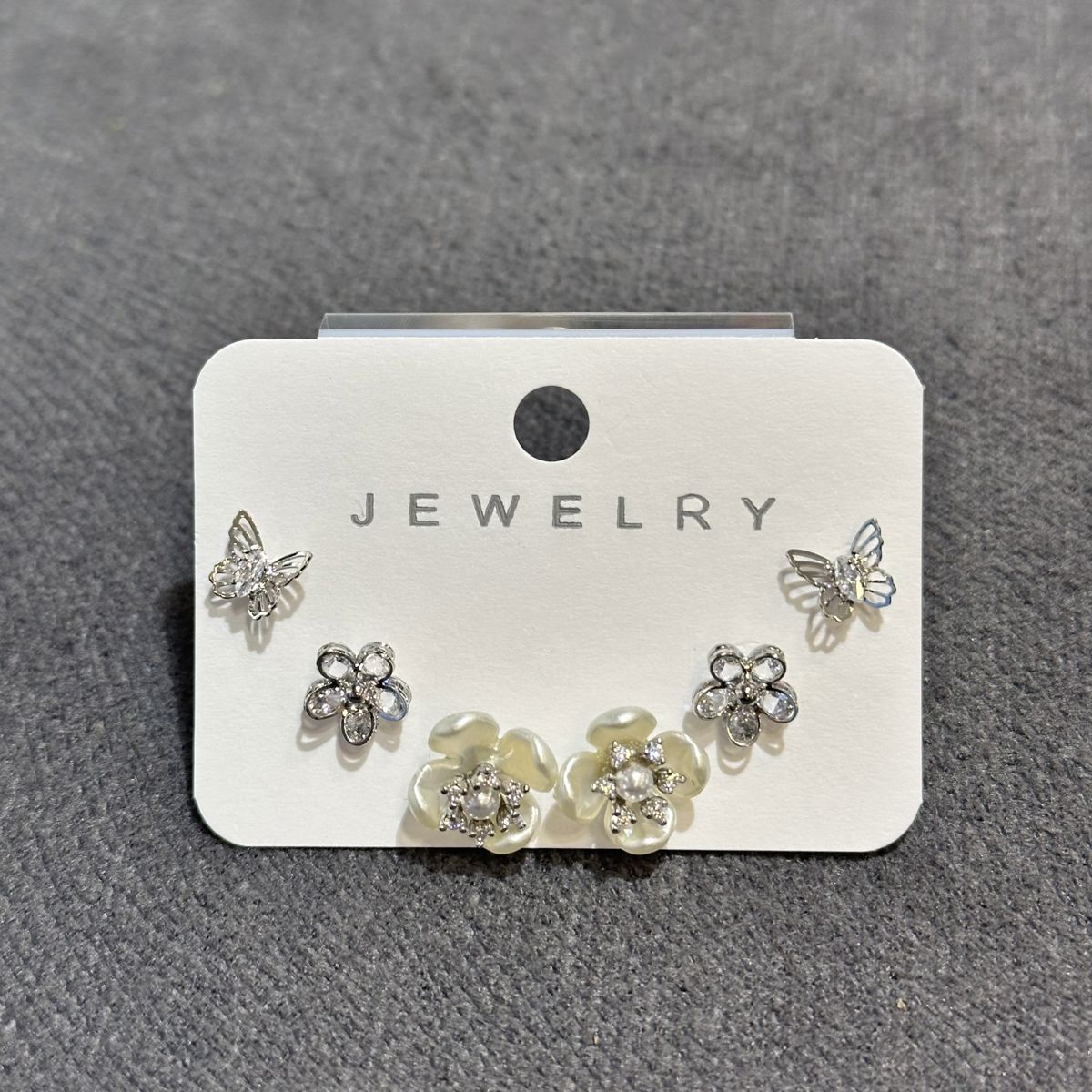 6’lı zirkon kombin küpe