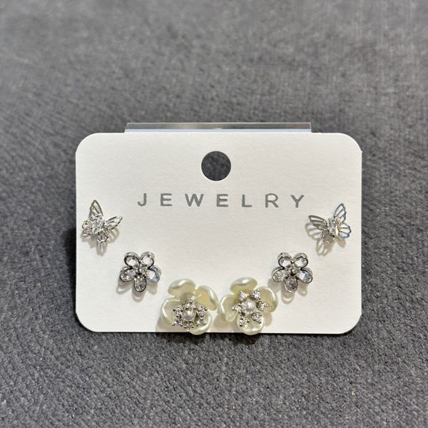 6’lı zirkon kombin küpe