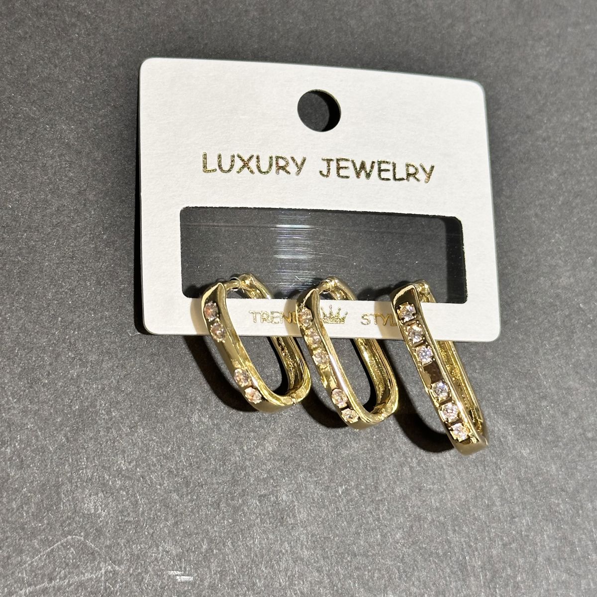 3’lü zirkon küpe