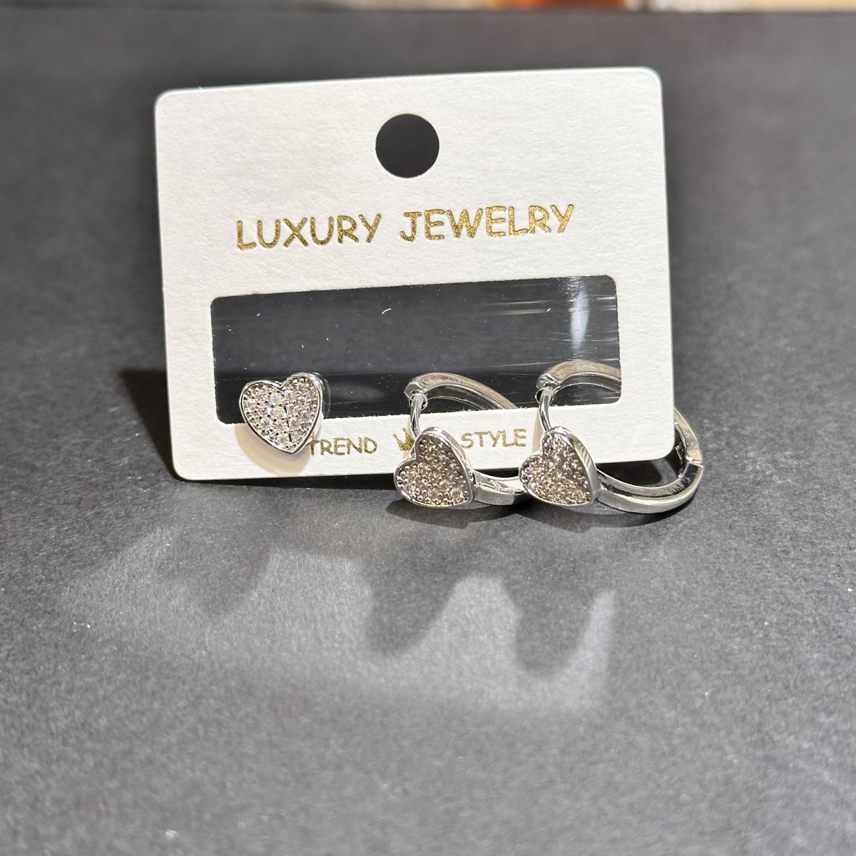 3’lü zirkon küpe