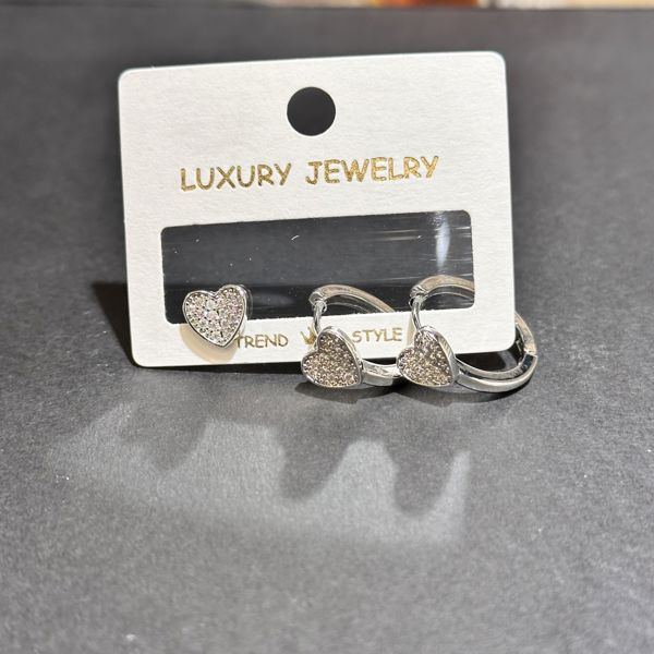 3’lü zirkon küpe