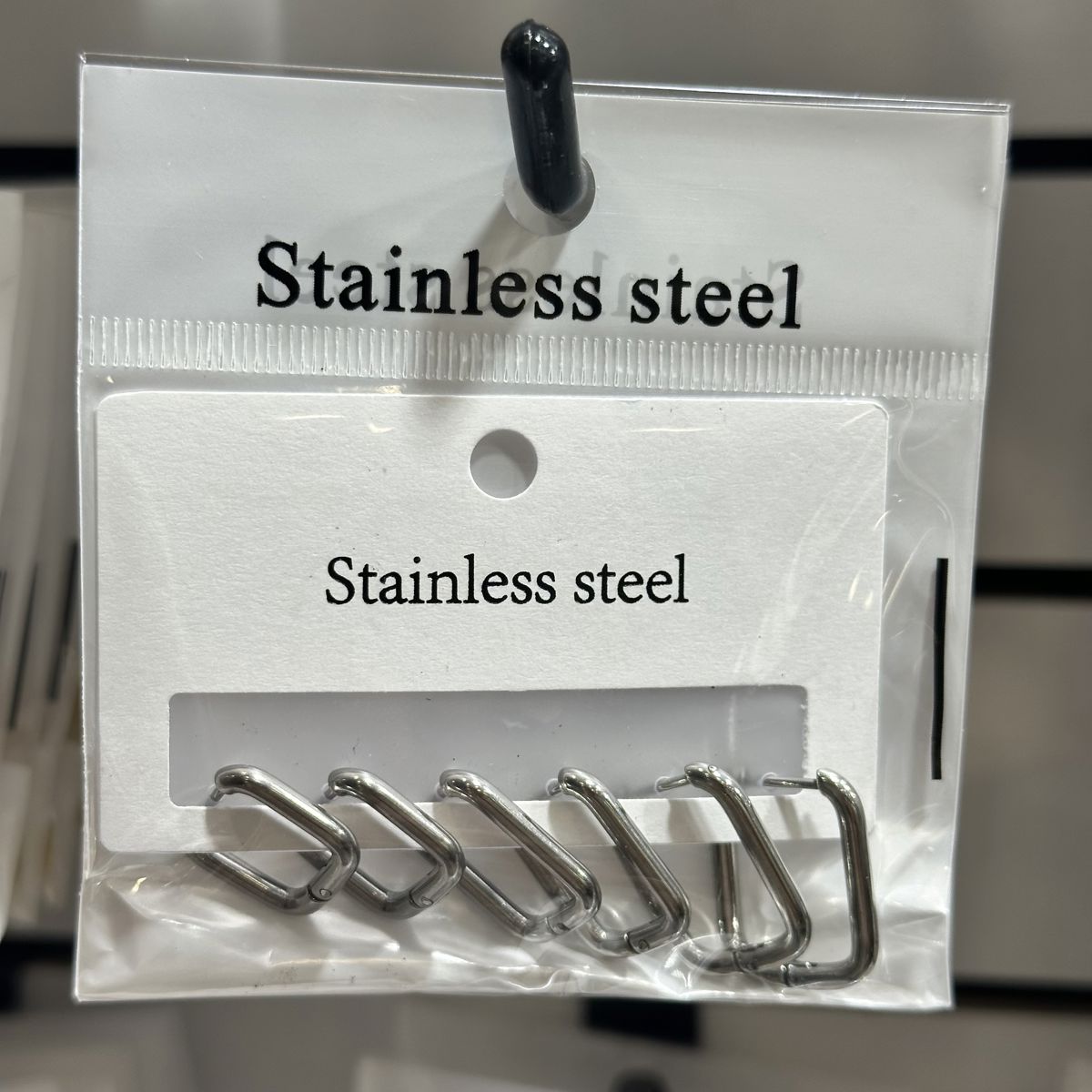 6’lı çelik halka küpe